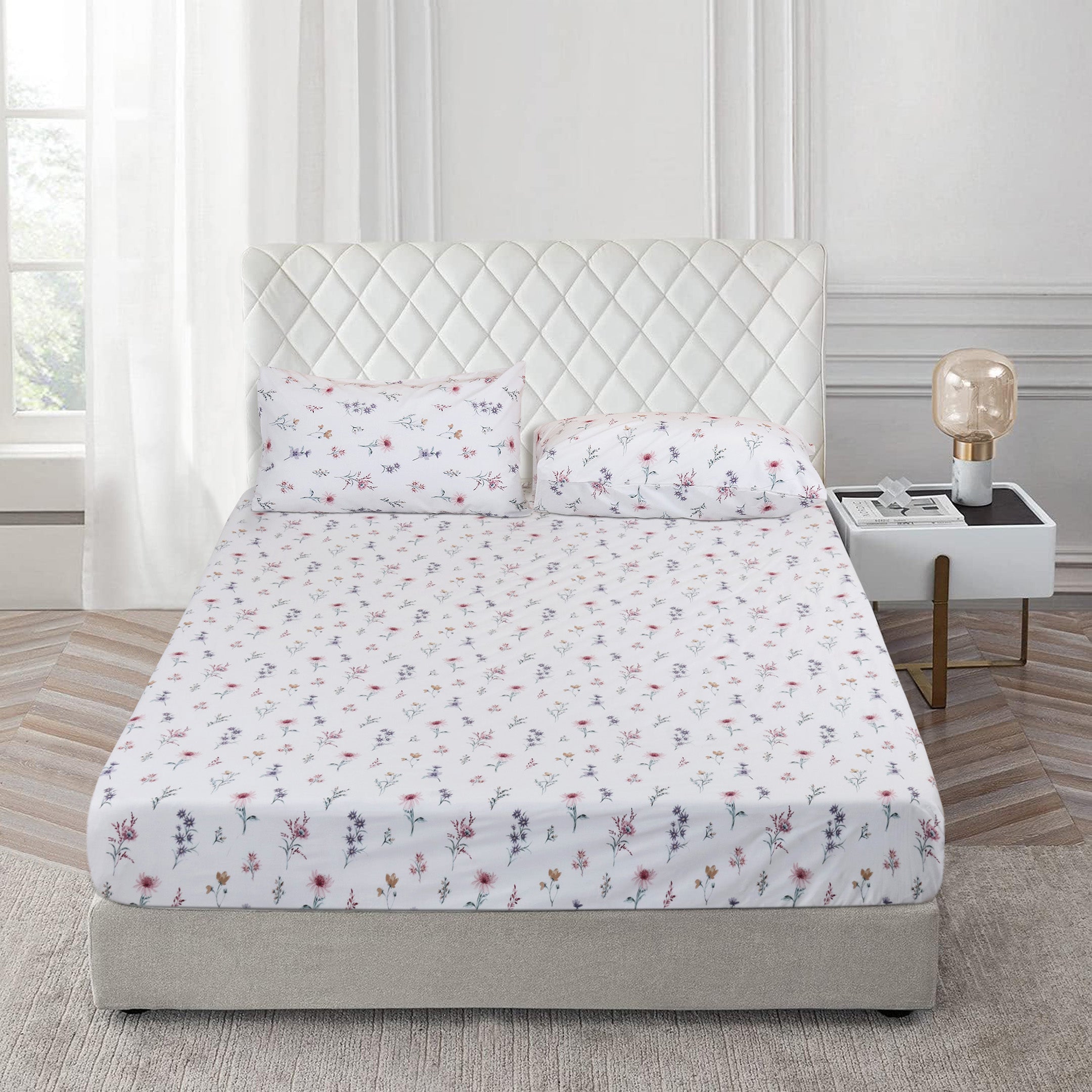 Spring Mist 3-piece Fitted Sheet Set