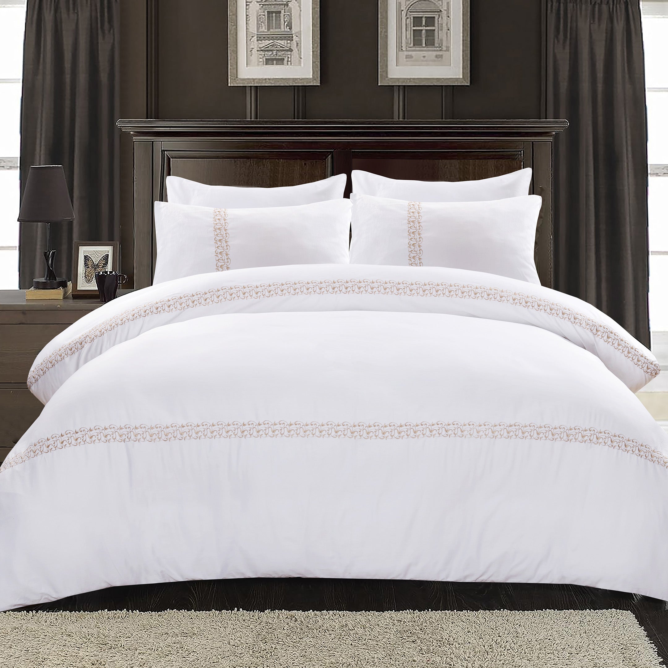 Hala - Embroidered 6-Piece Duvet Cover Set