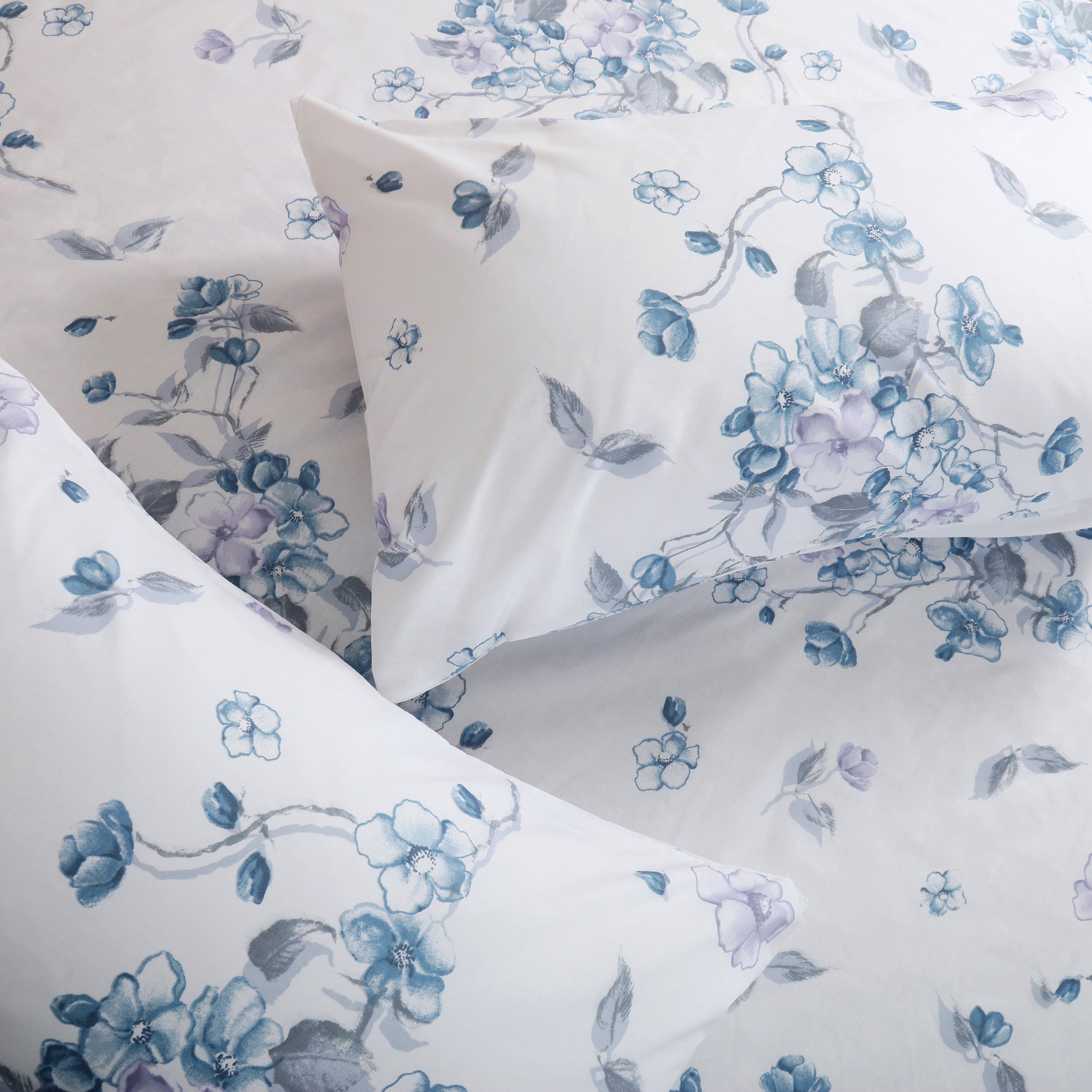 Floral Frost 3-piece Fitted Sheet Set