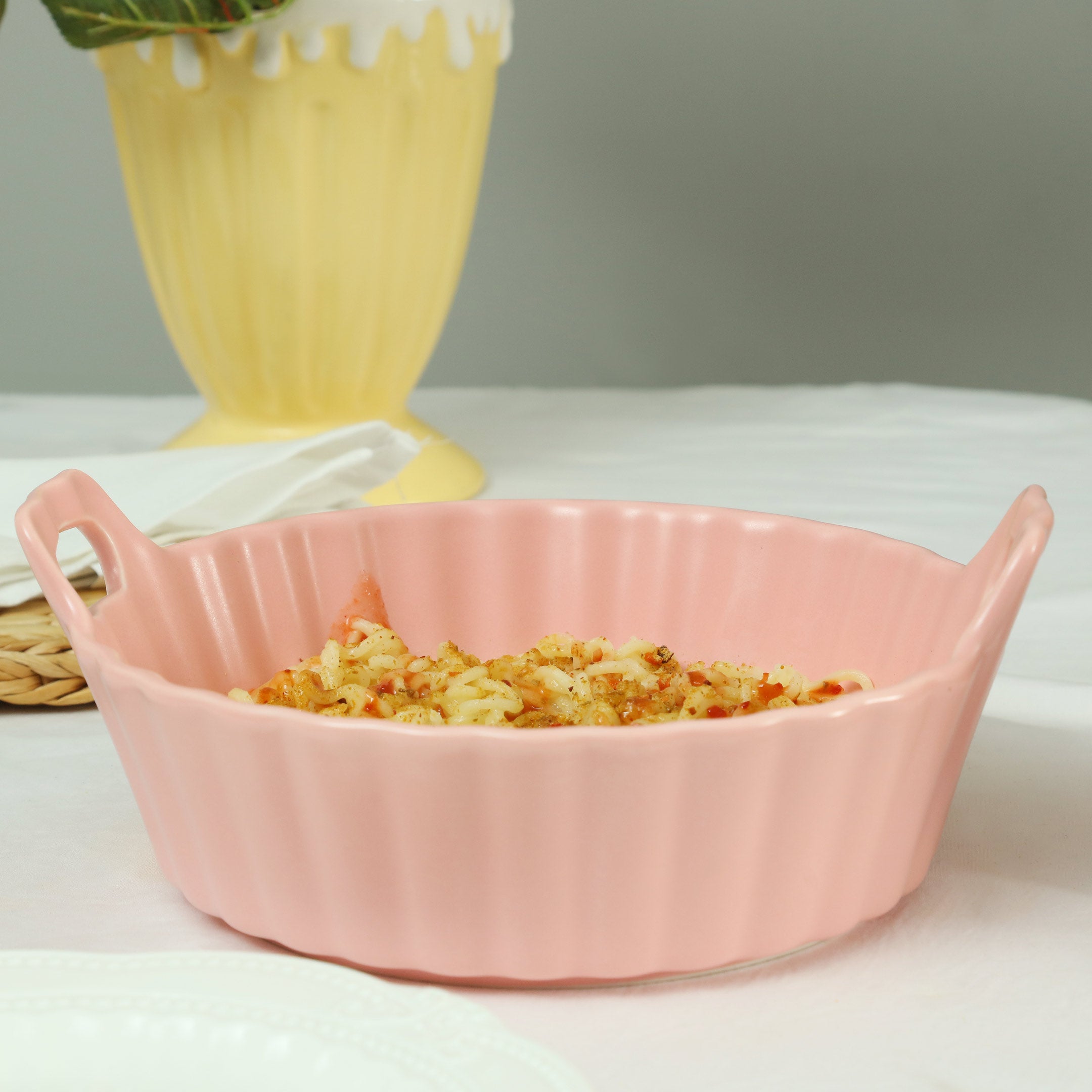 Pastel Tone Ceramic Food Serving Bowl
