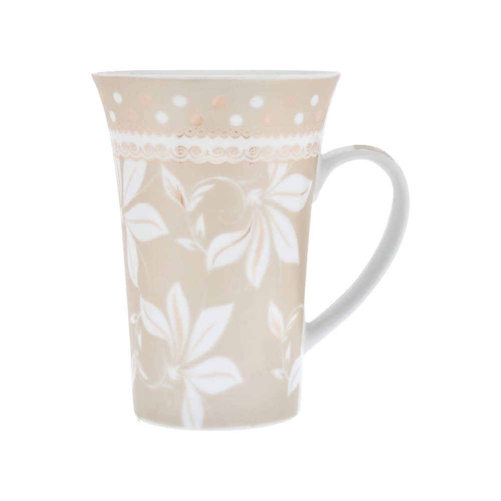 Floral Motif Ceramic Mug