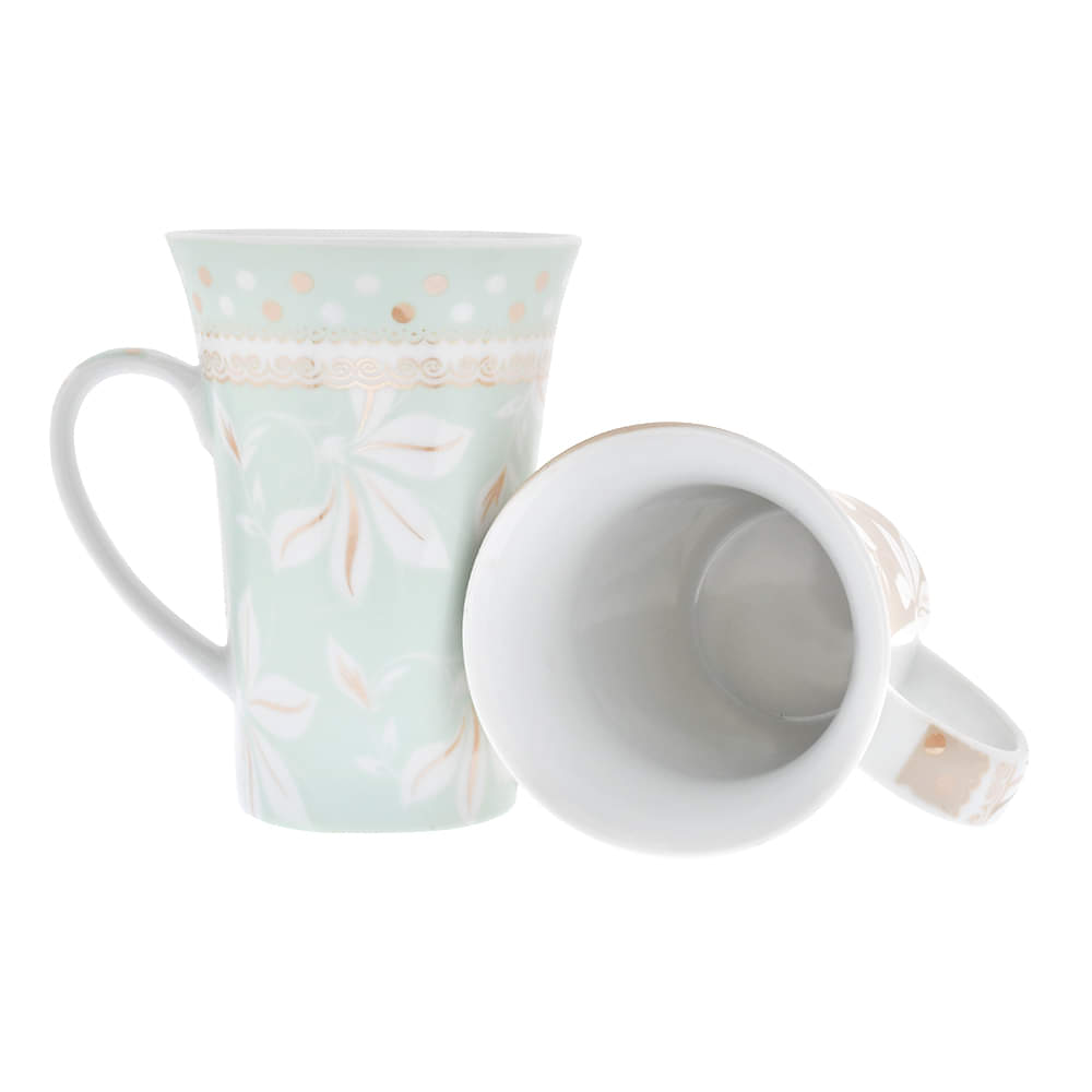 Floral Motif Ceramic Mug