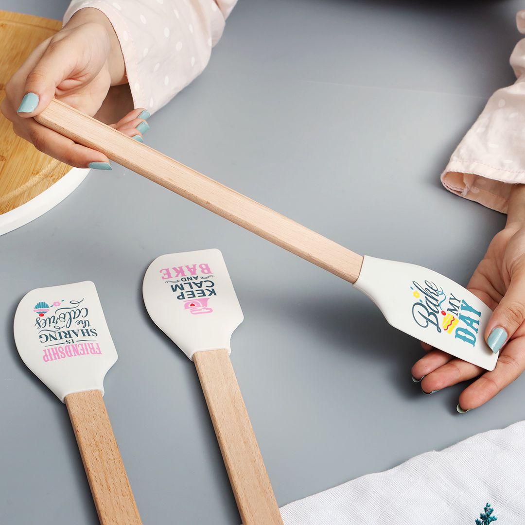 Bamboo Wood Silicone Spatula